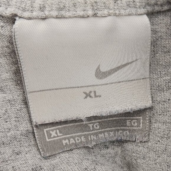 Nike Mens Size XL Short Sleeve T Shirt Gray Nike Logo Cotton Mens XL - Picture 3 of 9